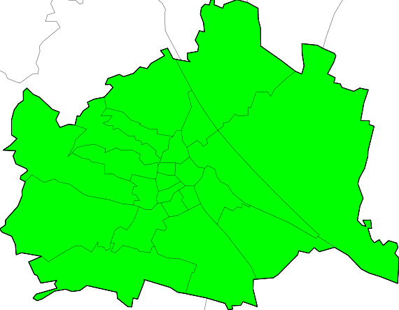 UWZ Warnkarte f�r Wien
